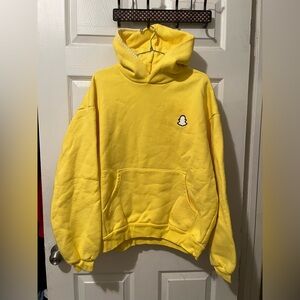 Madhappy Snapchat Oversized Yellow Hoodie Sweatshirt Men's Small